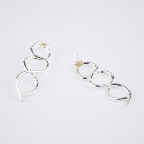 Canilla Silver Earrings - Mi Tierra Collection
