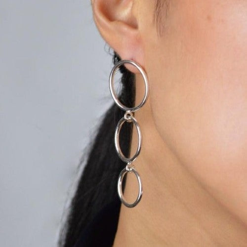 Ocaso Silver Earrings - Memoir Collection