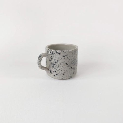 Set of 4 Hand-painted Pottery Coffee Mugs - Freckles