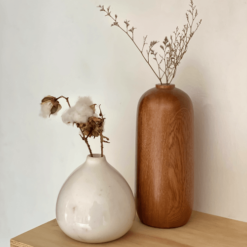 Macadamia Marble Vase