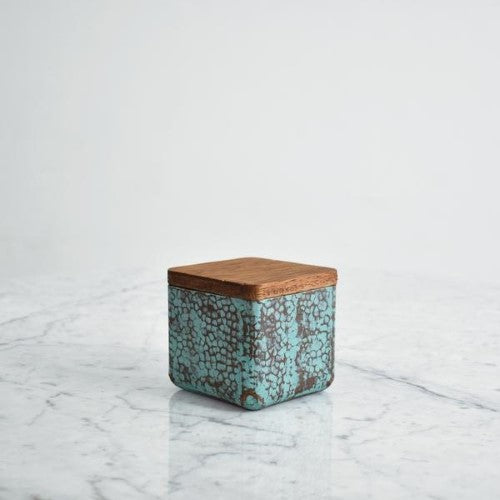 Hammered Copper Cofre Box with Wooden Interior