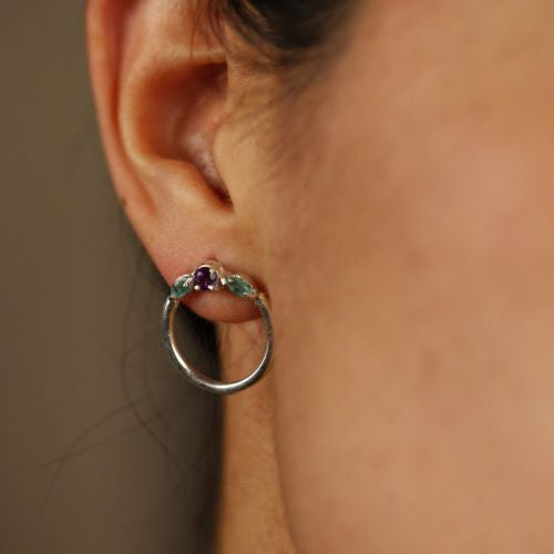 FULL BLOOM  EMERALD EARRING BACKS – Irini Jewelry