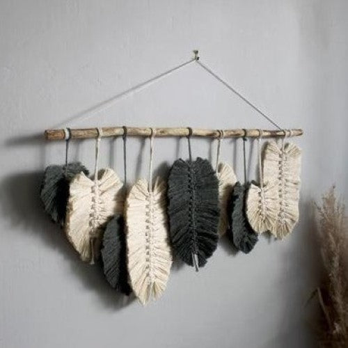 Nine Feathers Wall Hanging
