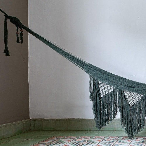 Hanging Cotton Rope Macrame Hammock - Nomadic Fabrics