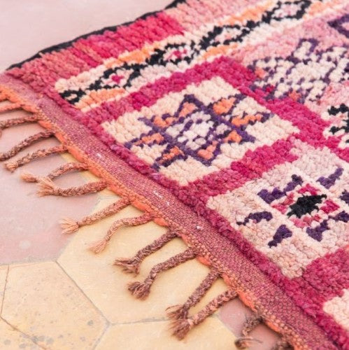 Handmade Vintage Boujad Rug