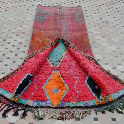 Vintage Vibrant Lozenge Boujad Carpet