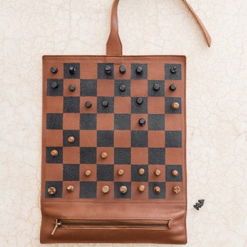 Premium Leather Chessboard