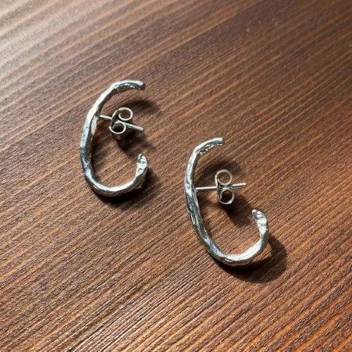 Wave Silver Earrings