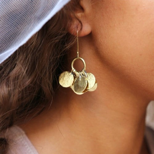 Handmade Moroccan Floos Cluster Earrings
