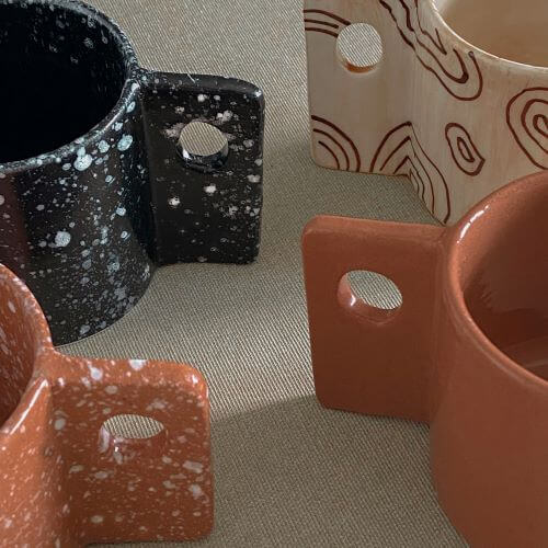 Terracotta Splash Mugs