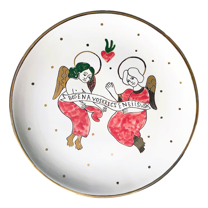Ceramic Plate with Angels