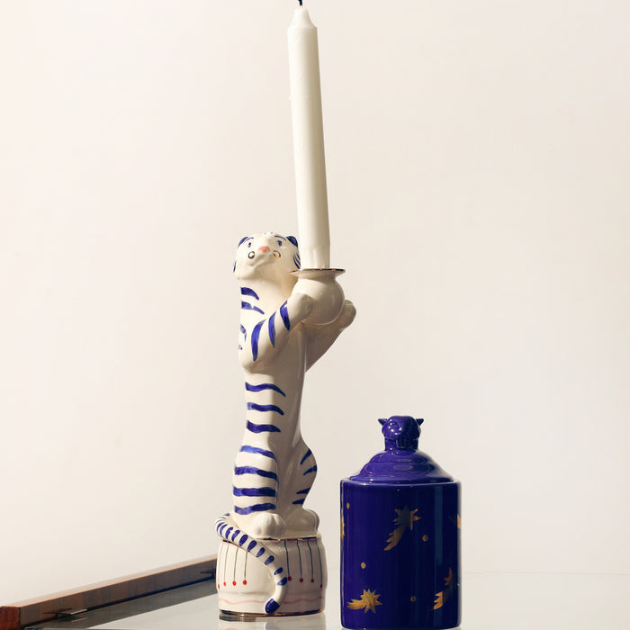 Tiger Candle Holder